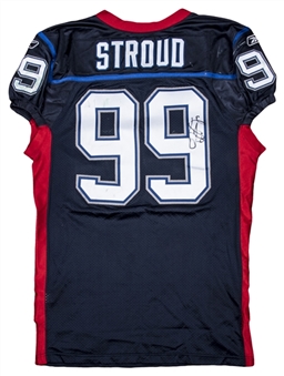 2008 Marcus Stroud Game Used and Signed Buffalo Bills Home Jersey Worn on 11/02/08 Vs. Jets (NFL/PSA)